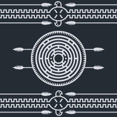 native ethnic art symbol N25