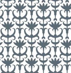 Abstract floral seamless pattern Classic ornament in retro style N3