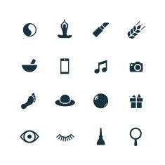 beauty glamour icons set N2