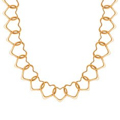 Chunky chain golden metallic necklace or bracelet N7