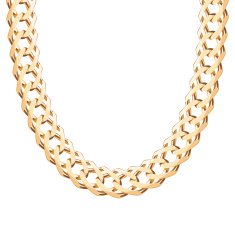 Chunky chain golden metallic necklace or bracelet N8