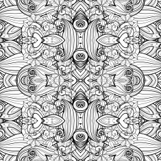 Seamless Abstract Tribal Pattern (Vector) N26