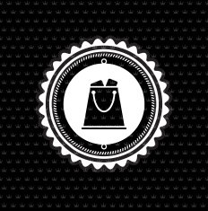 Vector shopping bag background