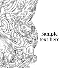 Hair outlined background N7