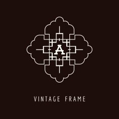 Art Deco Style Elegant Monogram - Design Template
