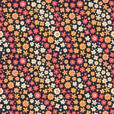 Seamless pattern with cute flowers N18