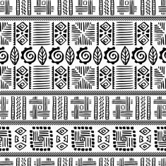 Abstract Seamless Pattern in Ethnic Style N9