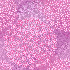 Seamless pattern with pink flowers