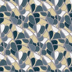 decorative pattern of the plant and abstract elements N7