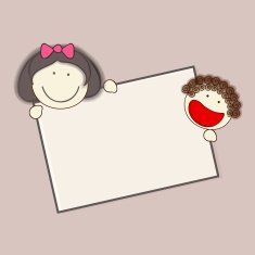 Smiley characters with a frame N2