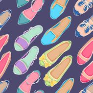 Seamless background with shoes N2