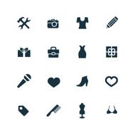 set of accessories icons N3