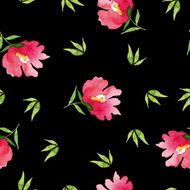 Seamless pattern watercolor flowers N22