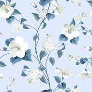 Seamless pattern of flowers N19