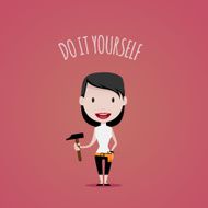 DIY Girl Illustation N7