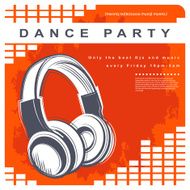 Vector party poster Night club poster N3