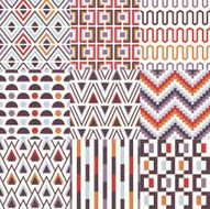 seamless geometric wallpaper pattern set N2