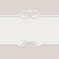 Paper background frame with ornamental seamless borders