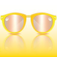 big framed yellow stylish sunglasses