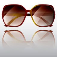 Brown big framed sunglasses