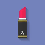 Lipstick icon Flat style