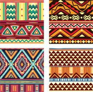 Color seamless tribal texture N2