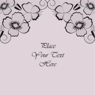 Vintage vector abstract background with black lace N3