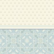 Vector vintage card with floral ornament design Damask Luxury N3