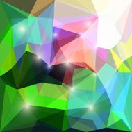 Abstract bright polygonal triangular background with glaring lights for design N46