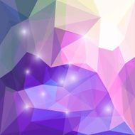 Abstract bright polygonal triangular background with glaring lights for design N48