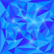 Abstract bright polygonal triangular background with glaring lights for design N49