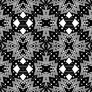 Vector Seamless Monochrome Abstract Pattern N20