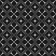Vector Seamless Monochrome Abstract Pattern N21