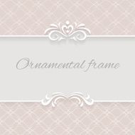 Paper lace background ornamental vector frame with lacy seamless borders