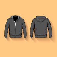 Men s hoodie shirts template front and back N2