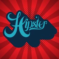 Hipster comic speech emoticon