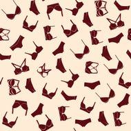 Background of fashion Women bras and pants