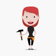 DIY Girl Illustation N9