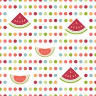 Water melon polka dot pattern