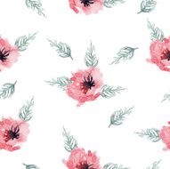 Watercolor flower pattern N116
