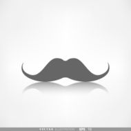 Hipster moustaches icon N4