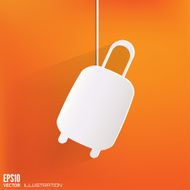 Traveling bag icon