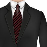 Male clothing suit Vector Illustration contains transparencies N3