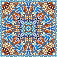 Traditional ornamental floral paisley bandanna N589