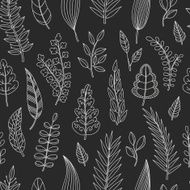 Seamless pattern with leaves N43