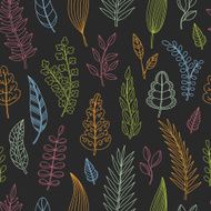 Seamless pattern with leaves N44