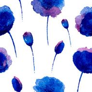 Seamless pattern with poppies N4