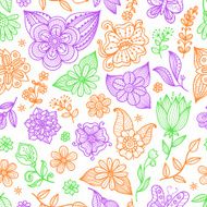 Seamless Floral Pattern N675