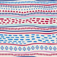 Ethnic pattern with stripes