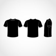 Black Shirt icon great for any use Vector EPS10